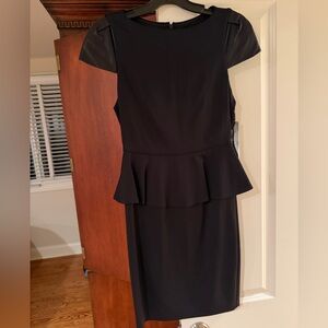 Alice + Olivia Black Peplum Dress